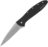 Kershaw Leek Linerlock A/O Black SW 1660SWBLK by Kershaw