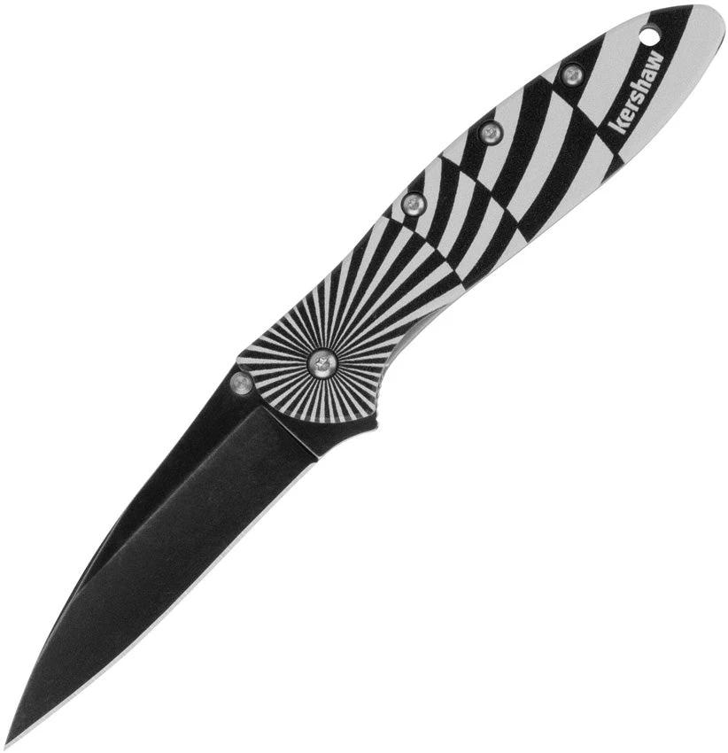 Kershaw Leek Assisted Opening Liner Lock Knife Swirl Finish 1660SWIRL For EDC Enthusiasts by Kershaw