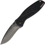 Kershaw Blur Damascus Steel Knife With SpeedSafe Assisted Opening Linerlock Trac Tec Grip EDC Enthusiasts by Kershaw