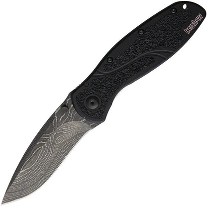 Kershaw Blur Damascus Steel Knife With SpeedSafe Assisted Opening Linerlock Trac Tec Grip EDC Enthusiasts by Kershaw