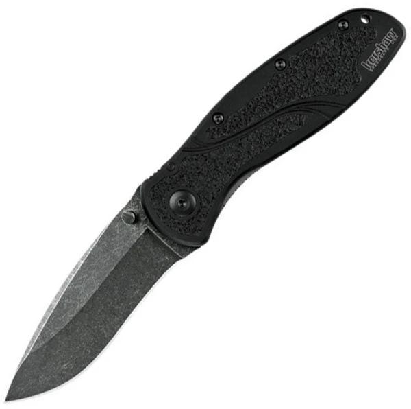 Kershaw Blur Knife Linerlock Assisted Opening BlackWash 4.5in Closed For EDC Enthusiasts by Kershaw