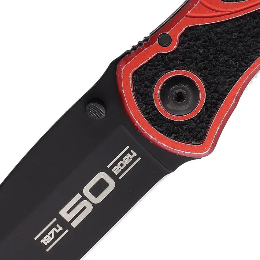 Kershaw Blur Linerlock Assisted Opening Red 50th Anniversary 1670K50W EDC Knife For Everyday Carry by Kershaw