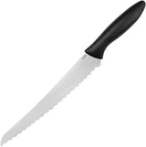 Kershaw 8-Inch Serrated Bread Knife With Satin Blade Durable 1.4116 Stainless Steel Black Handle For Home Cooks by Kershaw
