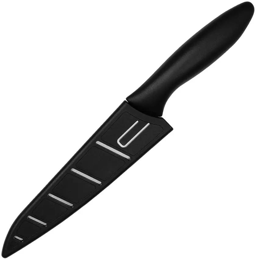 Kershaw 6 Inch Utility Knife Satin Blade 1.4116 Stainless Steel For DIYers Black Poly Handle by Kershaw