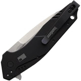 Kershaw Dividend Linerlock Assisted Opening Knife MagnaCut 3 Inch Blade Stonewash Black GRN Handle EDC by Kershaw