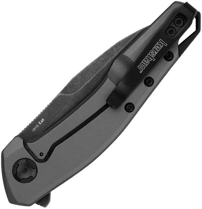 Kershaw Sanctum Framelock Assisted Opening Knife For EDC Wharncliffe Blade BlackWash 8Cr13MoV by Kershaw