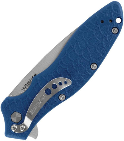 Kershaw Oso Sweet Linerlock Assisted Opening Knife Blue Textured Handle For EDC Enthusiasts by Kershaw