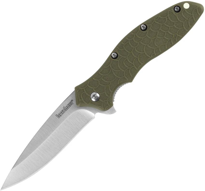 Kershaw Oso Sweet Assisted Opening Linerlock Olive Premium EDC Knife For Everyday Carry Enthusiasts by Kershaw