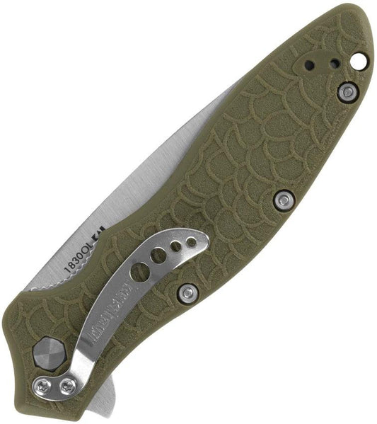 Kershaw Oso Sweet Assisted Opening Linerlock Olive Premium EDC Knife For Everyday Carry Enthusiasts by Kershaw