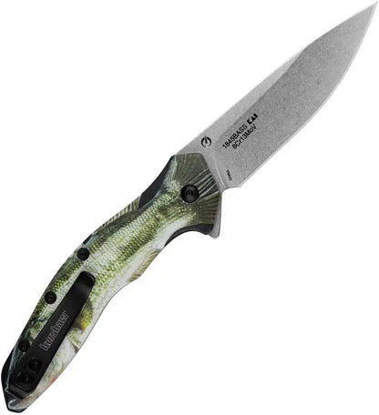 Kershaw Shoreline Linerlock Assisted Opening Knife For EDC Enthusiasts 8Cr13MoV Drop Point Blade by Kershaw
