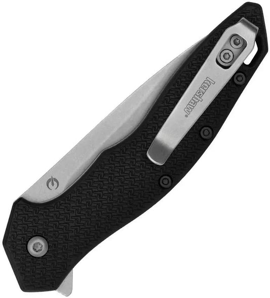 Kershaw Shoreline Linerlock Assisted Opening Knife for Everyday Carry EDC Stonewashed 8Cr13MoV Blade by Kershaw