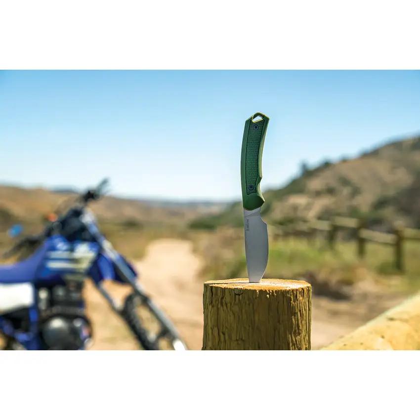 Kershaw Deschutes Skinner Knife with D2 Tool Steel Blade 4 Inch Full Tang Green Handle Rugged Outdoor Hunters by Kershaw