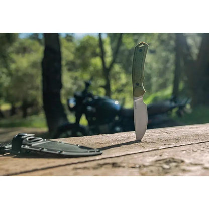Kershaw Deschutes Skinner Knife with D2 Tool Steel Blade 4 Inch Full Tang Green Handle Rugged Outdoor Hunters by Kershaw