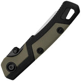 Kershaw Lonerock RBK 2 Linerlock Knife Two Point Eight Inch Blade Rubberized Green Black Handle EDC by Kershaw