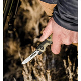 Kershaw Lonerock RBK 2 Linerlock Knife Two Point Eight Inch Blade Rubberized Green Black Handle EDC by Kershaw