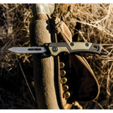 Kershaw Lonerock RBK 2 Linerlock Knife Two Point Eight Inch Blade Rubberized Green Black Handle EDC by Kershaw