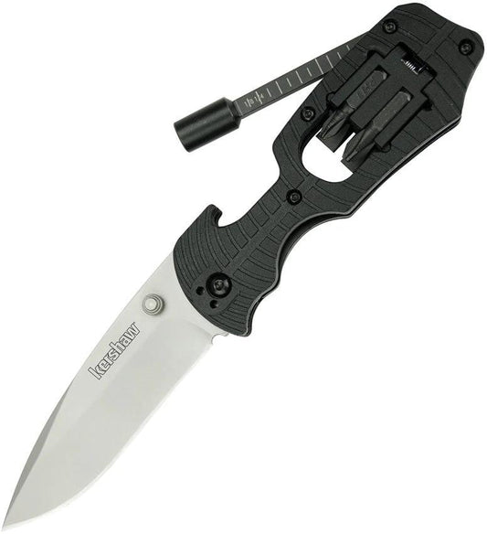 Kershaw Select Fire 1920 Folding Knife With Built In Bit Driver And Four Bit Storage For EDC Enthusiasts by Kershaw