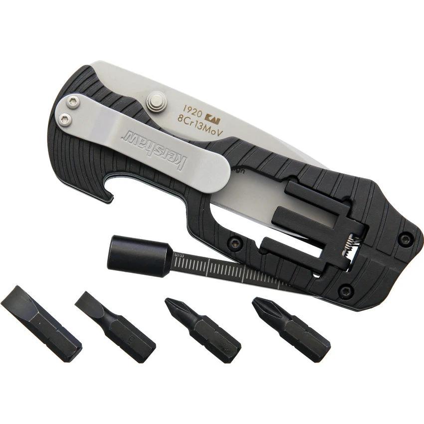 Kershaw Select Fire 1920 Folding Knife With Built In Bit Driver And Four Bit Storage For EDC Enthusiasts by Kershaw