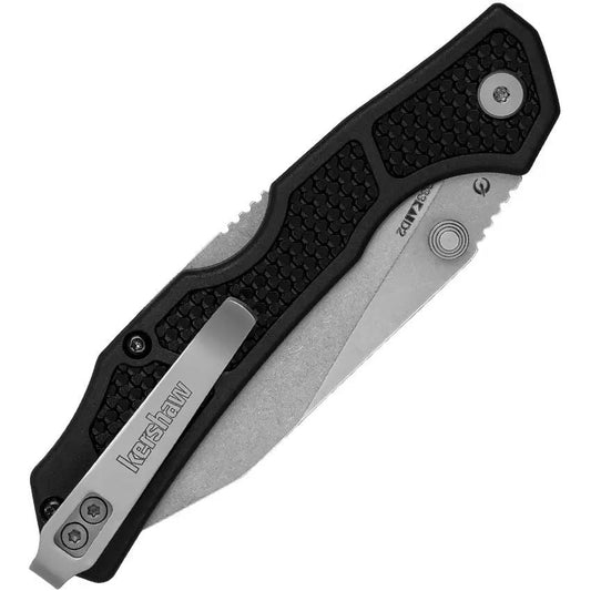 Kershaw Cargo Lockback Knife D2 Tool Steel Blade Stonewash Finish for EDC Everyday Carry Enthusiasts by Kershaw