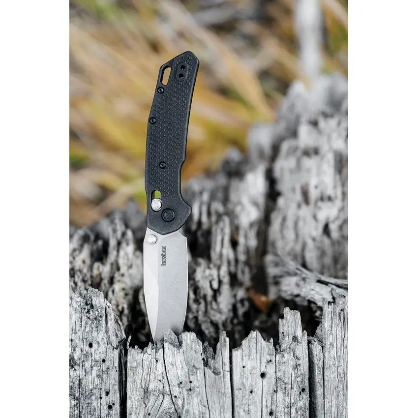 Kershaw Heist DuraLock Black 2037 EDC Knife With D2 Blade Thumb Stud Lanyard Hole And Pocket Clip by Kershaw