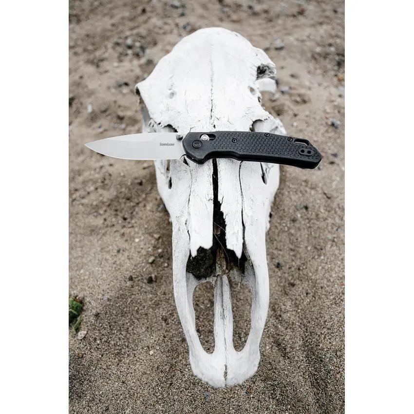 Kershaw Heist DuraLock Black 2037 EDC Knife With D2 Blade Thumb Stud Lanyard Hole And Pocket Clip by Kershaw