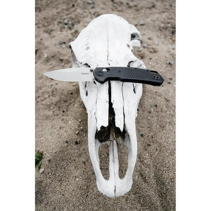 Kershaw Heist DuraLock Black 2037 EDC Knife With D2 Blade Thumb Stud Lanyard Hole And Pocket Clip by Kershaw