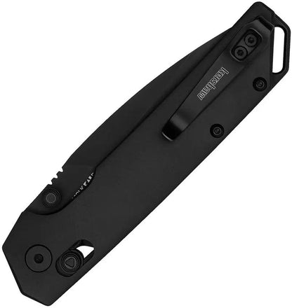 Kershaw DuraLock 2038BLK Black Oxide D2 Blade EDC Knife With 4.5 Inch Closed Black Aluminum Handle by Kershaw