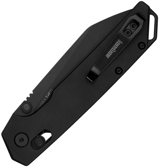 Kershaw Iridium DuraLock Folding Knife Black D2 Tool Steel 3.5 Inch Blade For EDC Enthusiasts by Kershaw