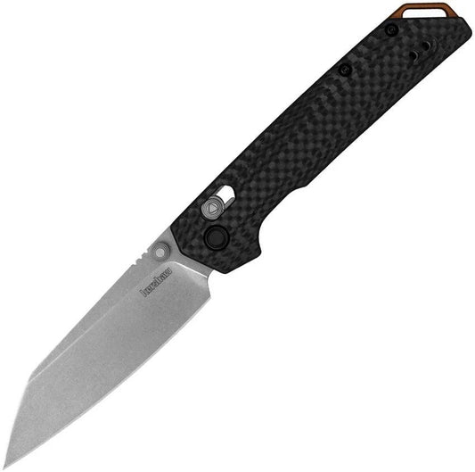 Kershaw Iridium DuraLock CF M390 Premium EDC Knife For Everyday Carry Carbon Fiber Handle Reverse Tanto by Kershaw