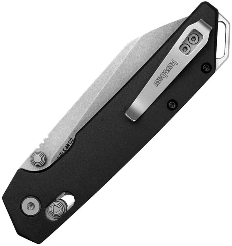 Kershaw Iridium DuraLock Black Knife For EDC Enthusiasts With D2 Tool Steel Reverse Tanto Blade by Kershaw