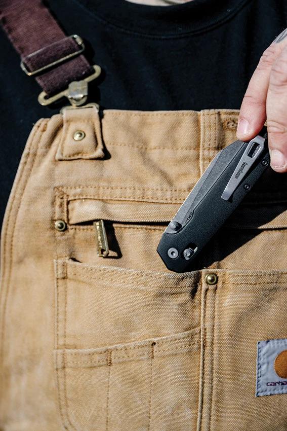 Kershaw Iridium DuraLock Black Knife For EDC Enthusiasts With D2 Tool Steel Reverse Tanto Blade by Kershaw