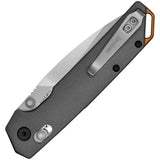 Kershaw Iridium DuraLock Gray 2038 EDC Knife With D2 Tool Steel Blade Stonewash Finish Thumb Stud Pocket Clip by Kershaw