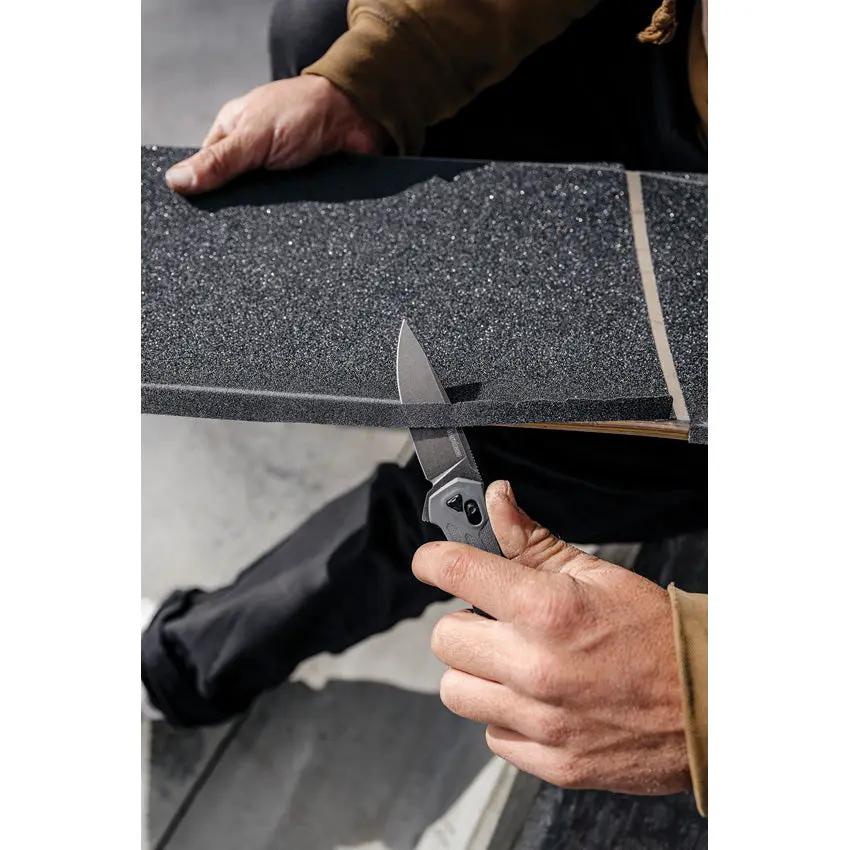 Kershaw Covalent DuraLock Folding Knife 3.25in D2 Blade Gray Glass Filled Nylon Handle EDC by Kershaw