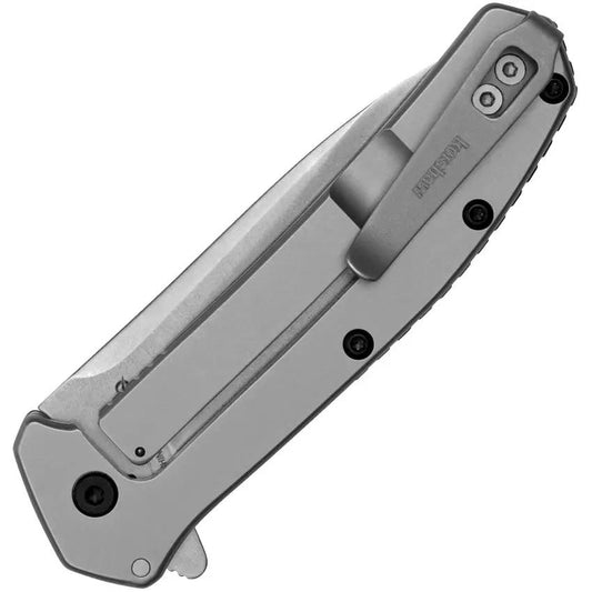 Kershaw Outcome Framelock Assisted Opening EDC Knife 3 Inch Blade 8Cr13MoV Stonewash by Kershaw