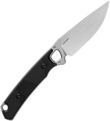 Kershaw Steppe Fixed Blade Knife 3.5in D2 Tool Steel Stonewash Blade Full Tang For Outdoor Enthusiasts by Kershaw