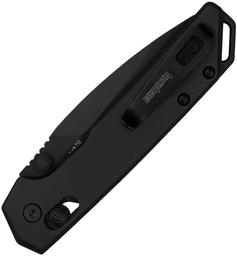 Kershaw Mini Iridium Dura Lock EDC Knife With D2 Blade Pocket Clip Black Aluminum Handle by Kershaw