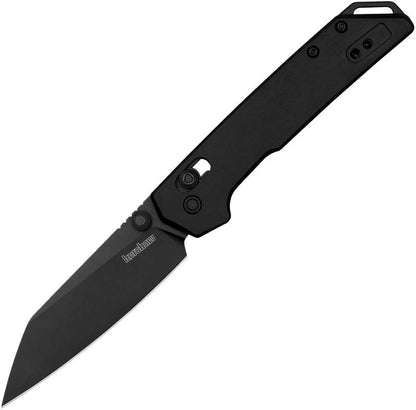 Kershaw Mini Iridium Reverse Tanto Knife 3 Inch Black D2 Blade Black Oxide Aluminum Handle EDC by Kershaw