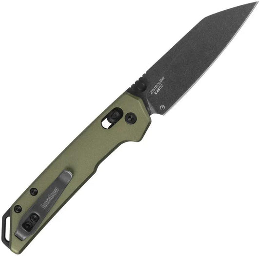 Kershaw Mini Iridium Dura Lock EDC Knife With BlackWash D2 Blade And Olive Aluminum Handle by Kershaw