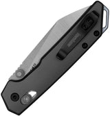 Kershaw Mini Iridium Reverse Tanto 2051R EDC Knife D2 Tool Steel Gray Aluminum Handle Durable For Everyday Carry by Kershaw