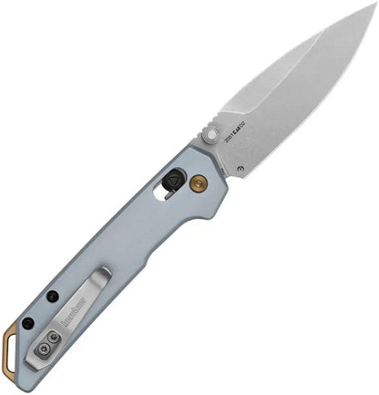 Kershaw Mini Iridium Dura Lock 2051 EDC Knife With D2 Blade And Ice Blue Handle Pocket Clip by Kershaw