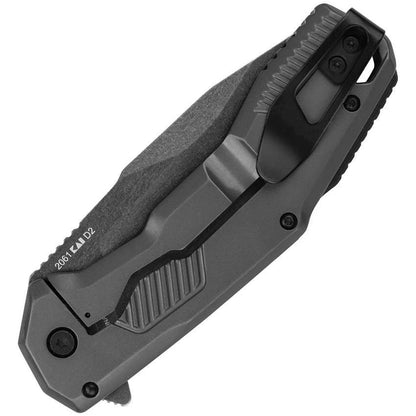 Kershaw Cannonball Framelock Assisted Opening Knife With D2 BlackWash Blade And Gray PVD Handle EDC Ready by Kershaw