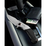 Kershaw Payout Framelock Durable Assisted Opening Knife For EDC 5Inch Closed 3Point5Inch D2 Blade Stonewash Black G10 by Kershaw