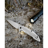 Kershaw Terran Framelock Assisted Opening Knife For EDC With 3.13in Bead Blast 8Cr13MoV Blade by Kershaw