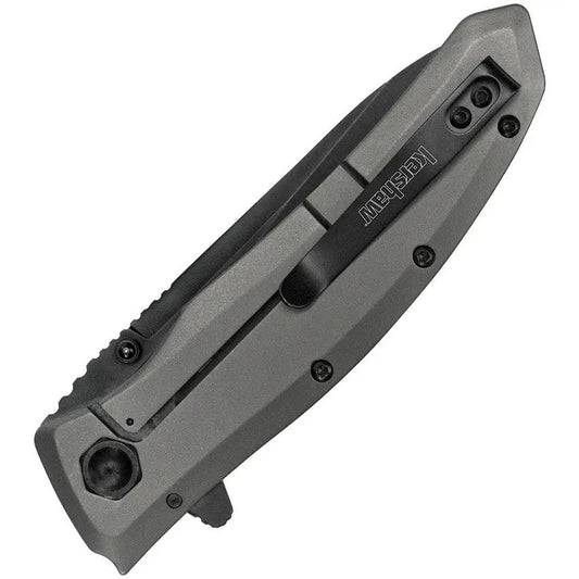 Kershaw Grid Framelock Assisted Opening EDC Knife With 3.5 Inch Black Oxide Blade Pro by Kershaw