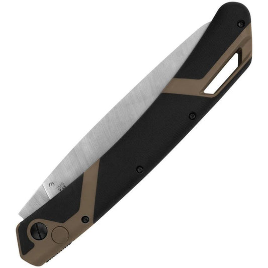 Kershaw Taskmaster Saw 2 Button Lock 2556 Contractors 7 Inch High Carbon Stainless Blade Tan Glass Filled Nylon Handle by Kershaw