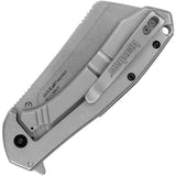 Kershaw Bracket Framelock Assisted Opening Knife for EDC Fans with 3.5in Cleaver Blade 8Cr13MoV by Kershaw