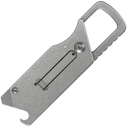 Kershaw Pub Framelock Knife Blue 3In Closed 8Cr13MoV Blade Stonewash Finish Integrated Screwdriver and Bottle Opener EDC by Kershaw
