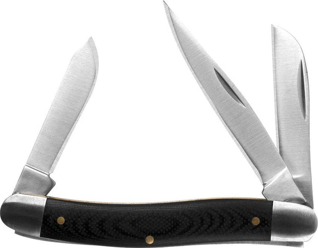 Kershaw Brandywine Folder 4382 EDC Knife With Dual Spey And Sheepsfoot Blades Black G10 by Kershaw