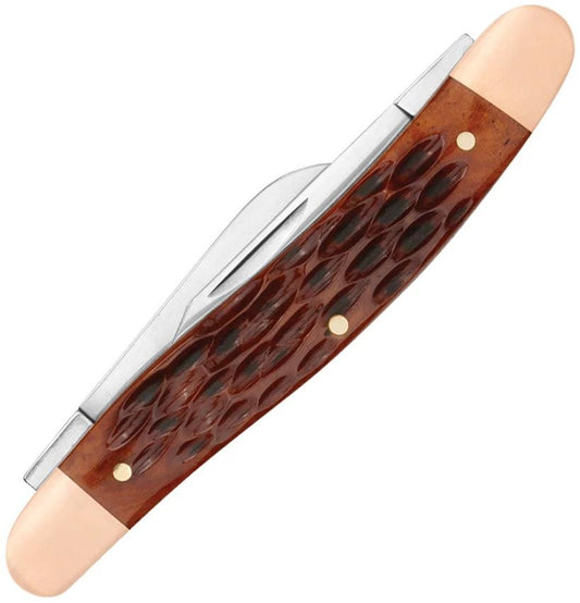 Kershaw Brandywine Folding Knife 3.5in D2 Tool Steel Dual Blades Brown Jigged Bone Handle For EDC Enthusiasts by Kershaw