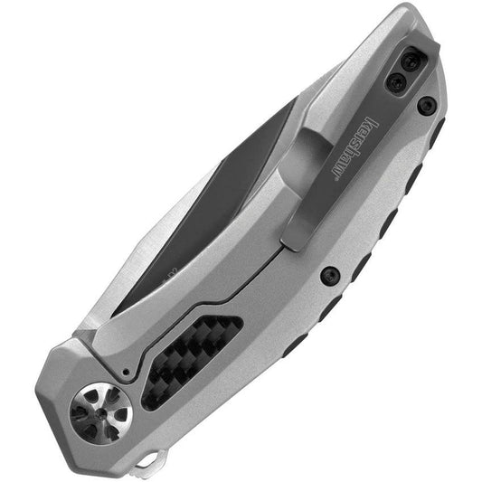 Kershaw Norad Framelock Folding Knife 5510 With 4.5 Closed D2 Gray Blade Bead Blast Stainless Handle Carbon Fiber EDC by Kershaw